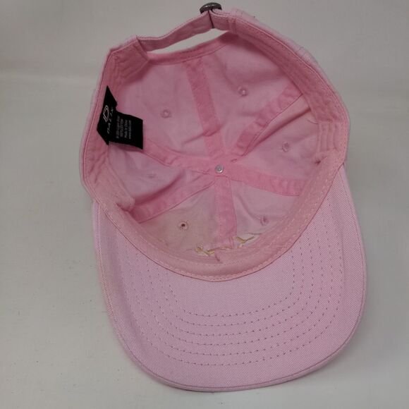 Bride Slideback Hat Pink One Size Adjustable Embroidered 6 Panel Dalix - Picture 6 of 8